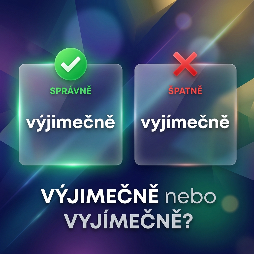 Vyjimečně x vyjímečně x vyjmecně – Odhalte správný pravopis 1 vyjimecne featured