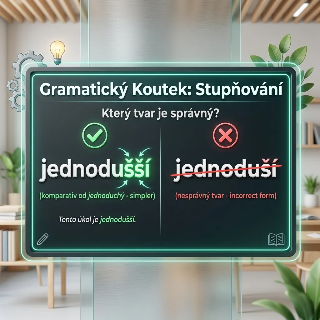 Jednodušší x jednoduší: Pravopisná záludnost jednoduše vysvětlena 3 Jednoduší nebo jednodušší - vysvětlení rozdílu