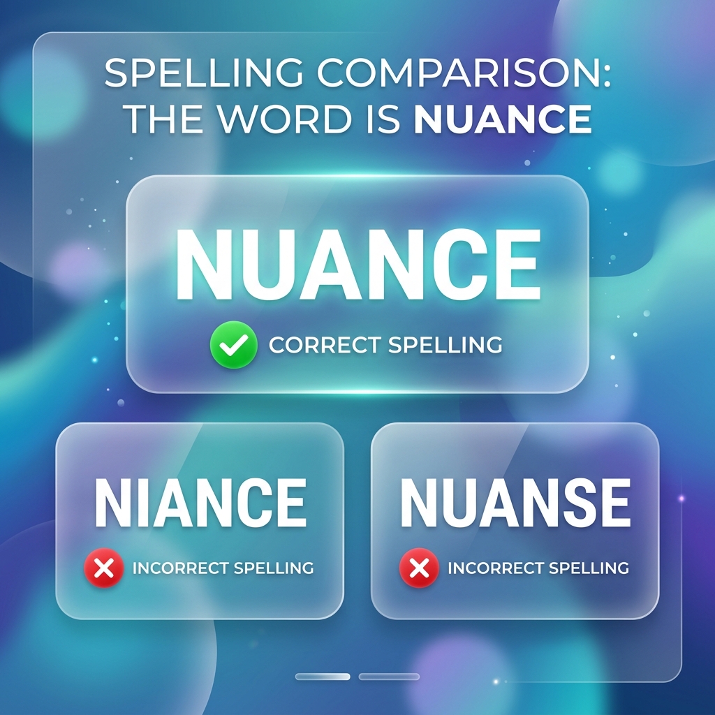 Nuance x nuanse x niance – Který tvar je správný? 1 nuance spelling